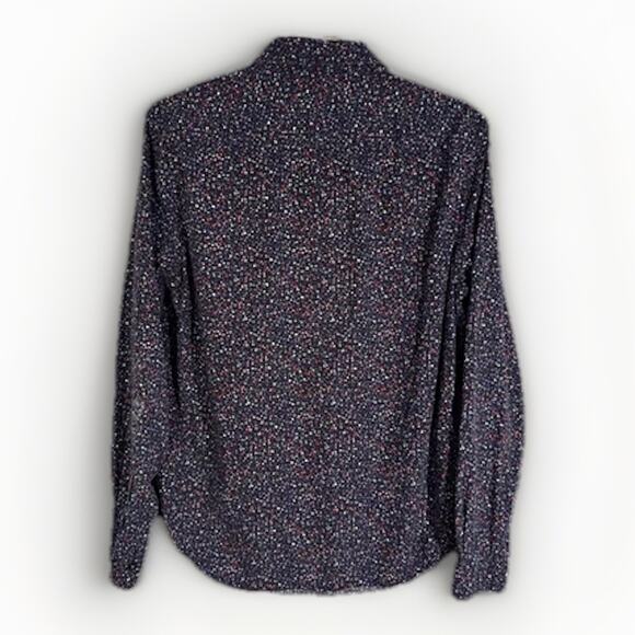 Cactus Man Men's Size S Ricky Singh Slim Fit Shirt Blue Red Floral Button Up - Picture 2 of 5